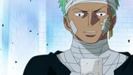 Zoro reading Luffy's message (Image via Toei Animation)